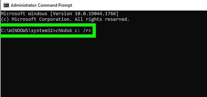 Use CHKDSK Command