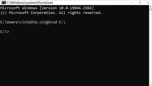 show hidden files using command prompt -2