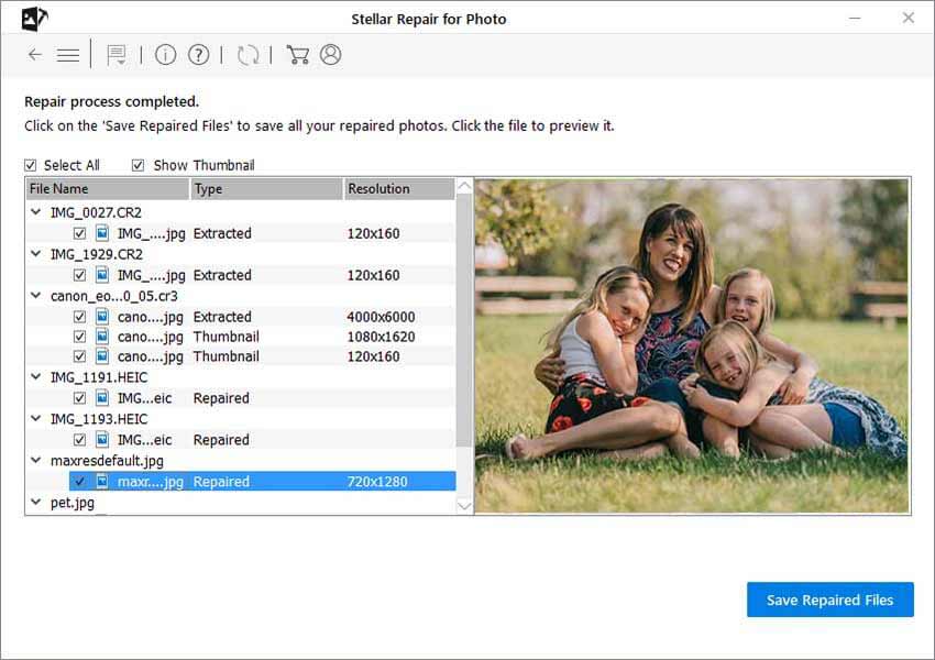 Stellar Repair for Photo- Preview