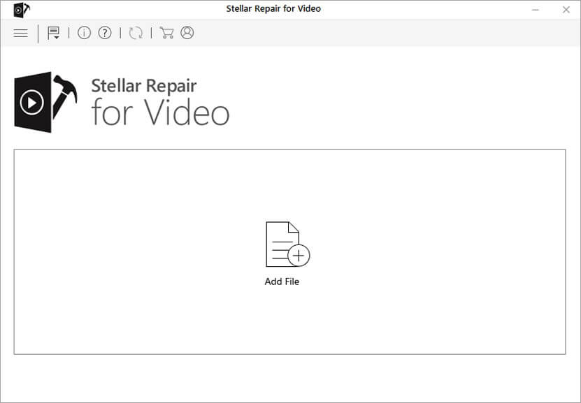 Stellar Repair for Video - Add Files