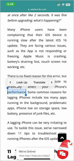 system wide translation-1 in Apple iOS 15
