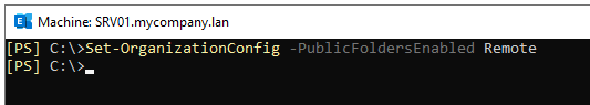 Set-OrganizationConfig PowerShell  command