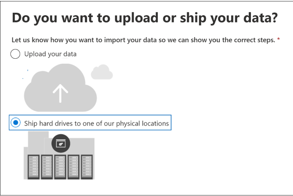 Choose Import Job Type 