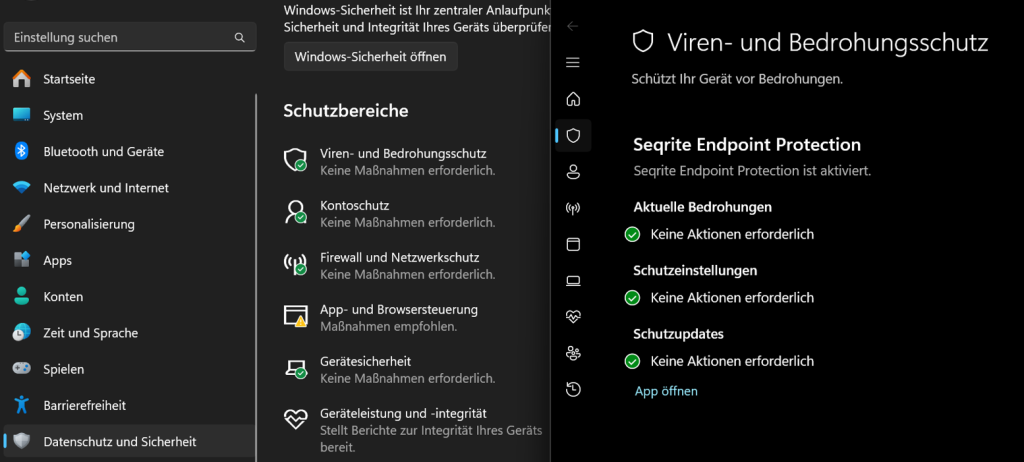 Viren- und Bedrohungsschutz