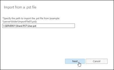 import pst from specified path
