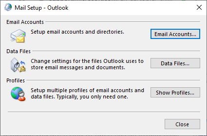 Mail setup - Outlook