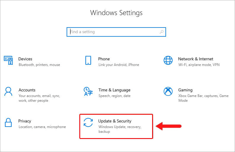 open system settings