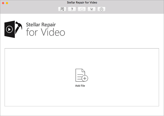 add file in stellar repair for video mac