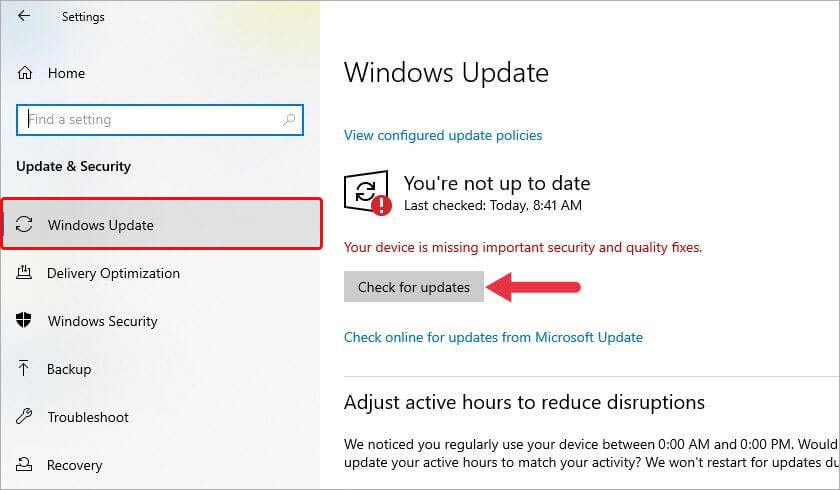 update windows 10/11 OS