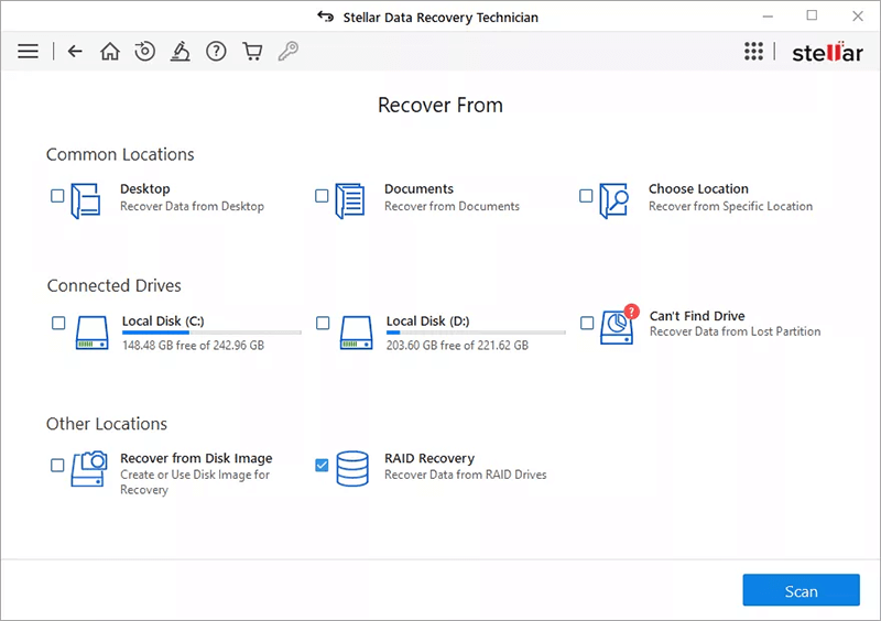 Recover Data from Broken or Crashed Synology RAID Set Stellar