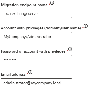 Create a new migration endpoint 