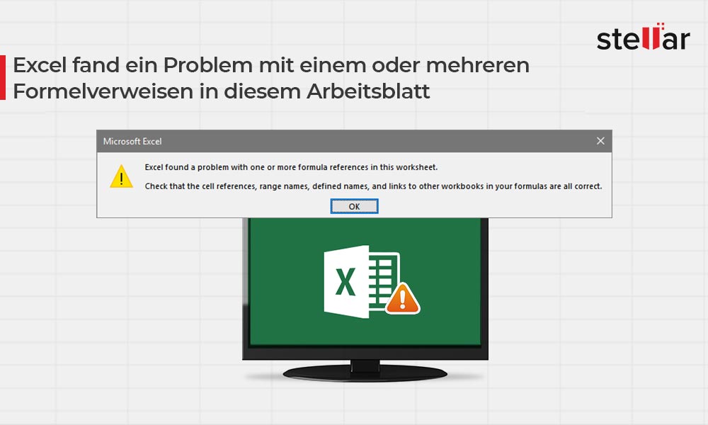 Excel fand ein Problem mit einem oder mehreren Formelverweisen in diesem Arbeitsblatt