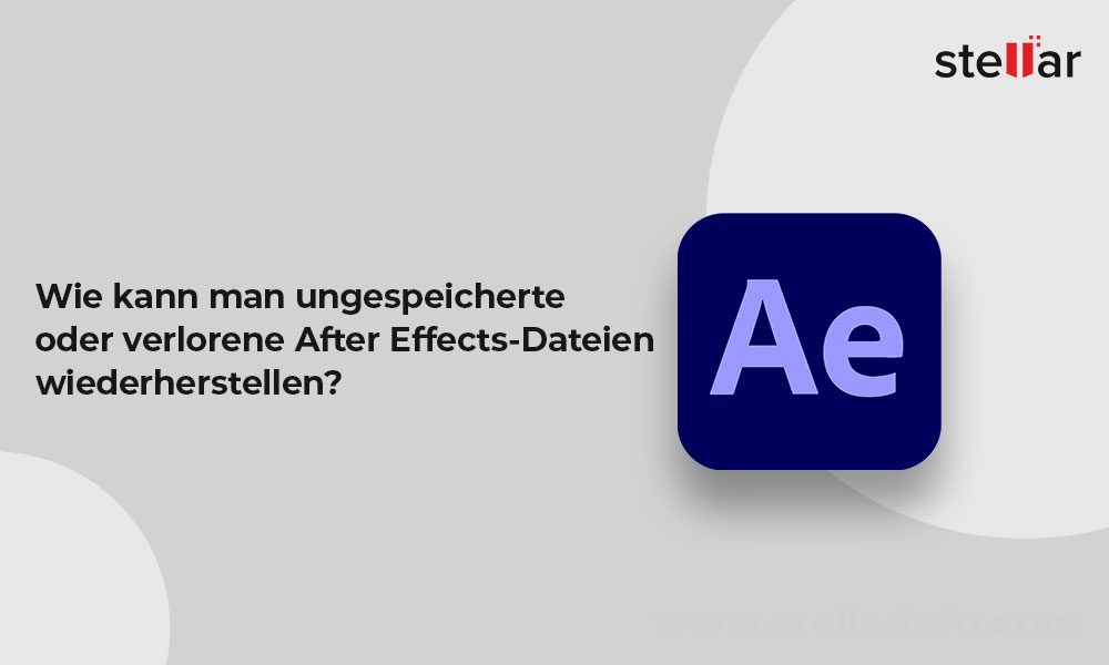 <strong>Wie kann man ungespeicherte oder verlorene After Effects-Dateien wiederherstellen?</strong>