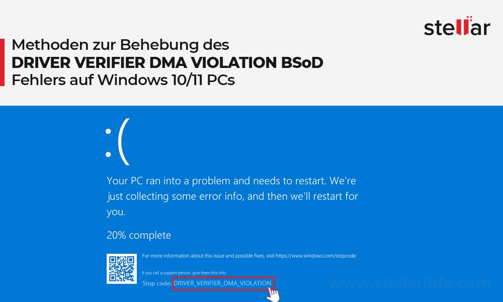 Methoden zur Behebung des DRIVER VERIFIER DMA VIOLATION BSoD Fehlers auf Windows 10/11 PCs