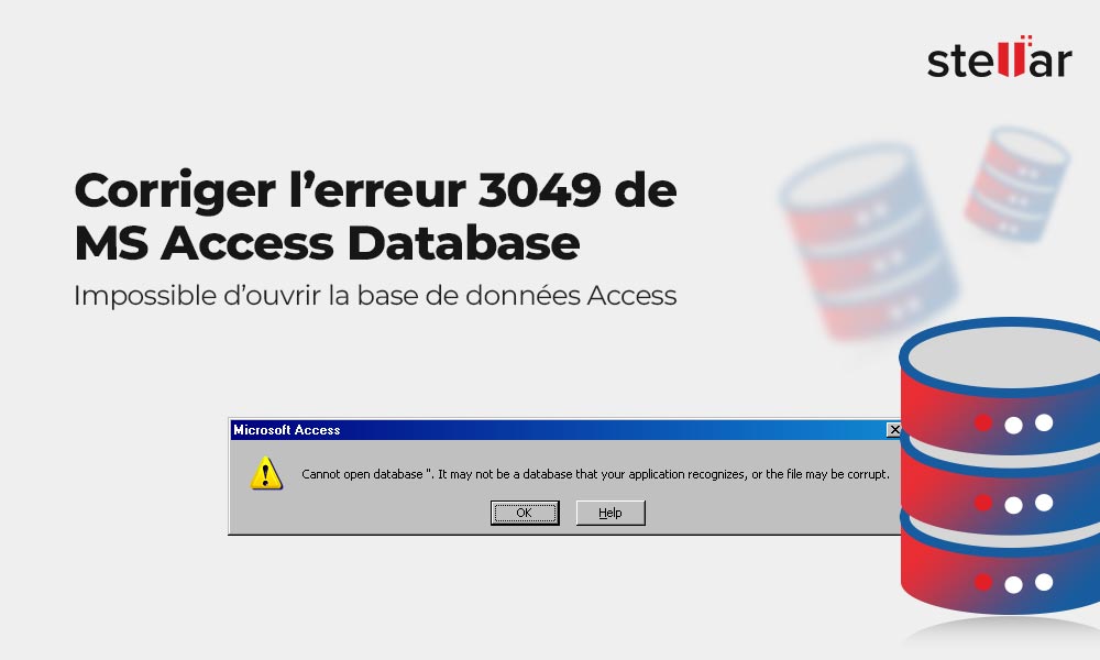 Corriger l’erreur 3049 de MS Access Database: Impossible d’ouvrir la base de données Access