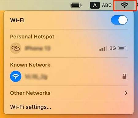 Wi-Fi settings