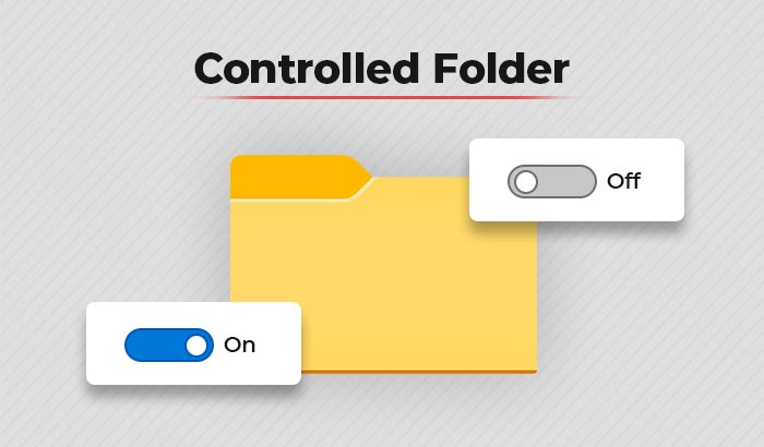 Enable controlled folder on Windows 10 and 11