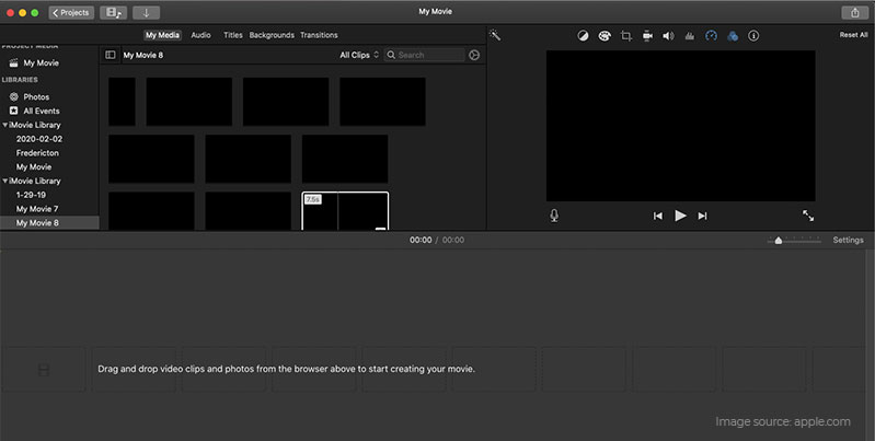 iMovie problems - black screen