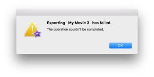 iMovie crashes when exporting
