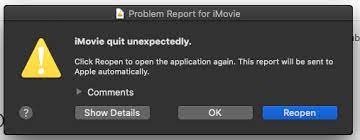iMovie keeps Freezing or Quits Unexpectedly