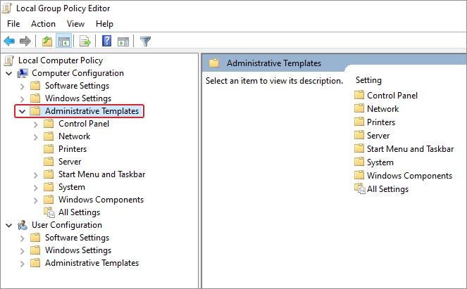 open group policy editor to enable controlled folder access