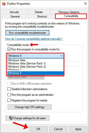 change compatibility settings to fix the Requested Operation Requires Elevation error.