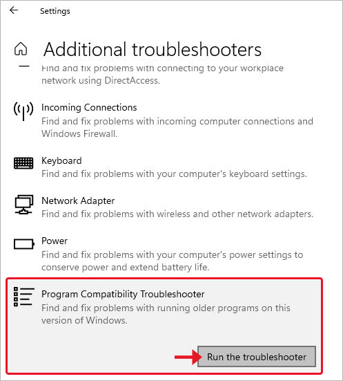 run-program-compatibility-troubleshooter