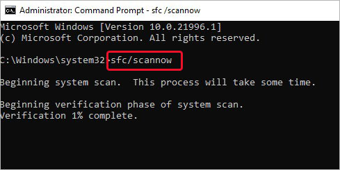 sfc/scannow