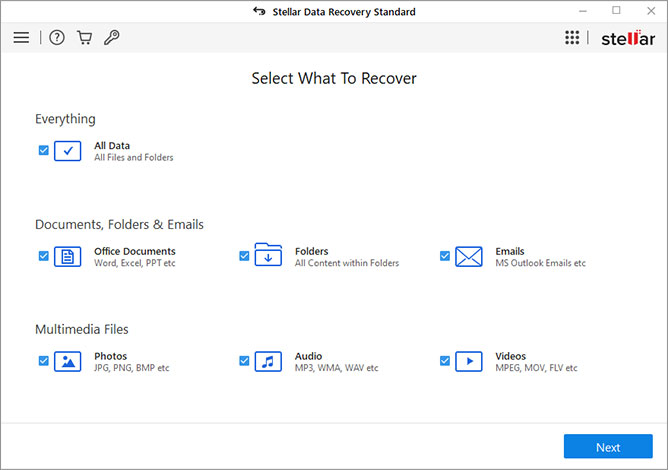use stellar windows data recovery standard to Recover Deleted Drivers