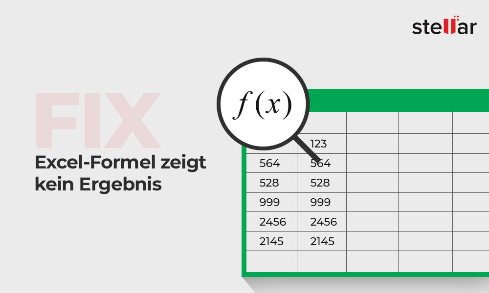 [Fix] Excel-Formel zeigt kein Ergebnis