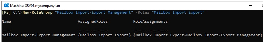 Mailbox Import-Export Management