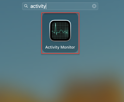 Launchpad > Activity Monitor