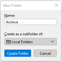 new archive folder 