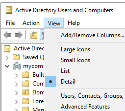 Active Directory Users & Computers 