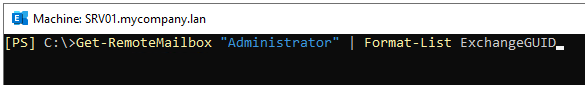 Get-RemoteMailbox 