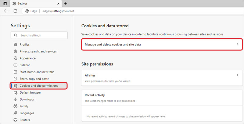 Manage cookie settings