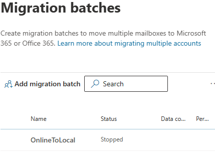 Migration Batches 