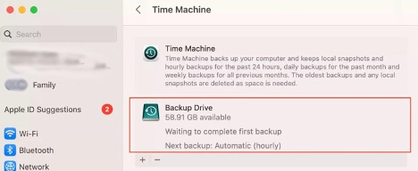 Time Machine > Select Backup Drive