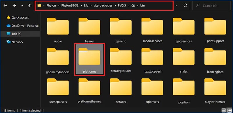select-platforms-folder-under-the-sub-folder-of-plugins