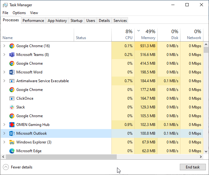 windows task manager