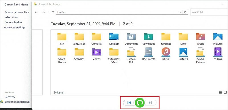 Recover Deleted Photos on Windows Using File History