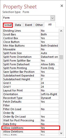 Additions property and change it to Yes