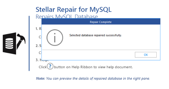 Preview of Repair Database