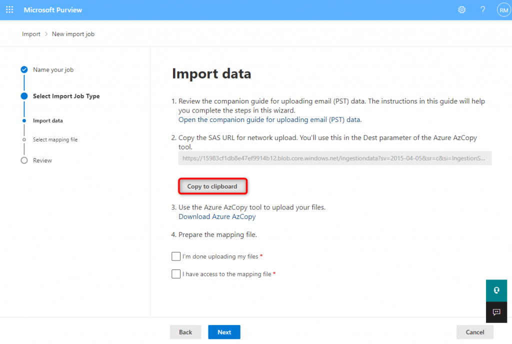 import data