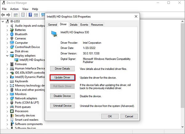 update device drivers to fix overheating issue in your laptop