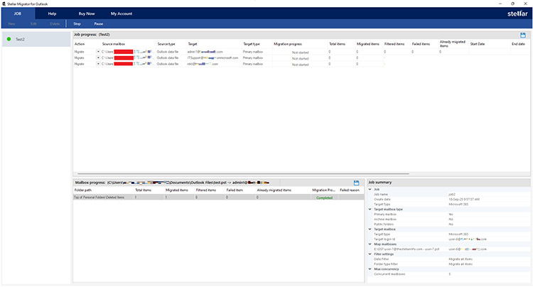 start the Import Job