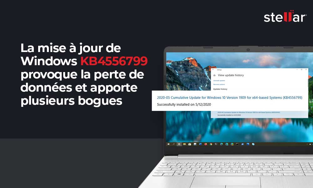 La mise à jour de Windows KB4556799 cause la perte de données et apporte plusieurs bogues