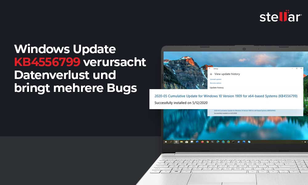 Windows-Update KB4556799 verursacht Datenverlust und bringt mehrere Bugs