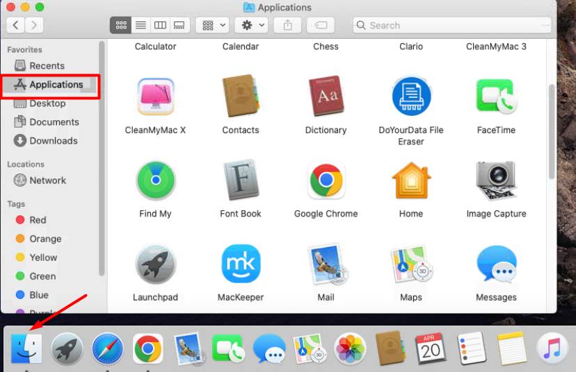 Finder - Applications folder