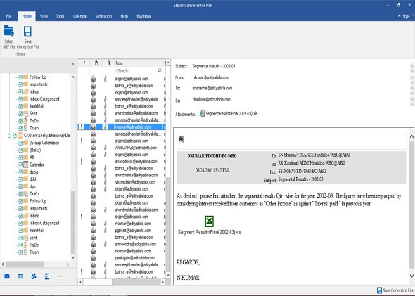 Preview option after NSF data conversion